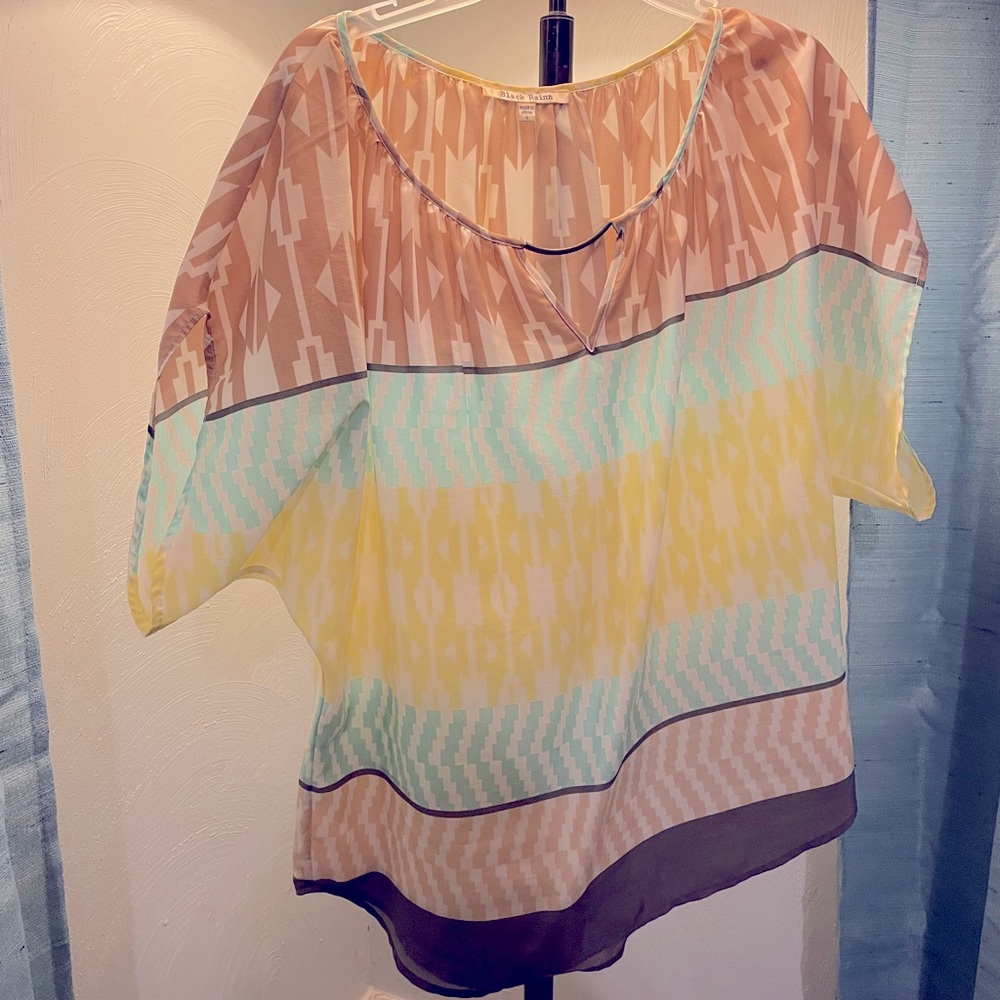 Aztec Print Blouse